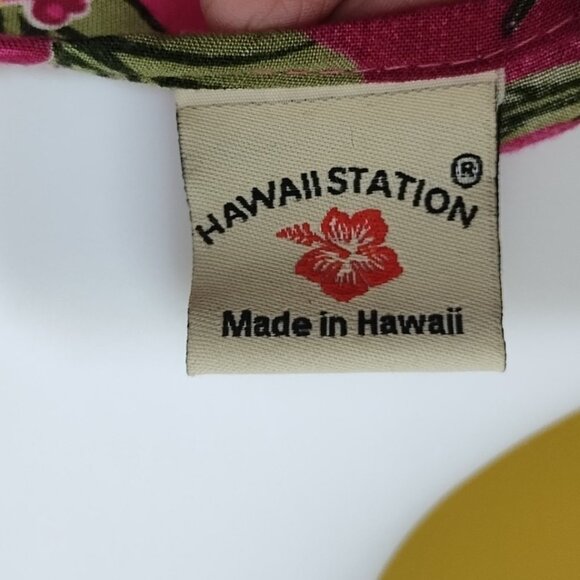 VTG Hawaiian Station Floral Pink Mumu One Size Tropical - Picture 6 of 6